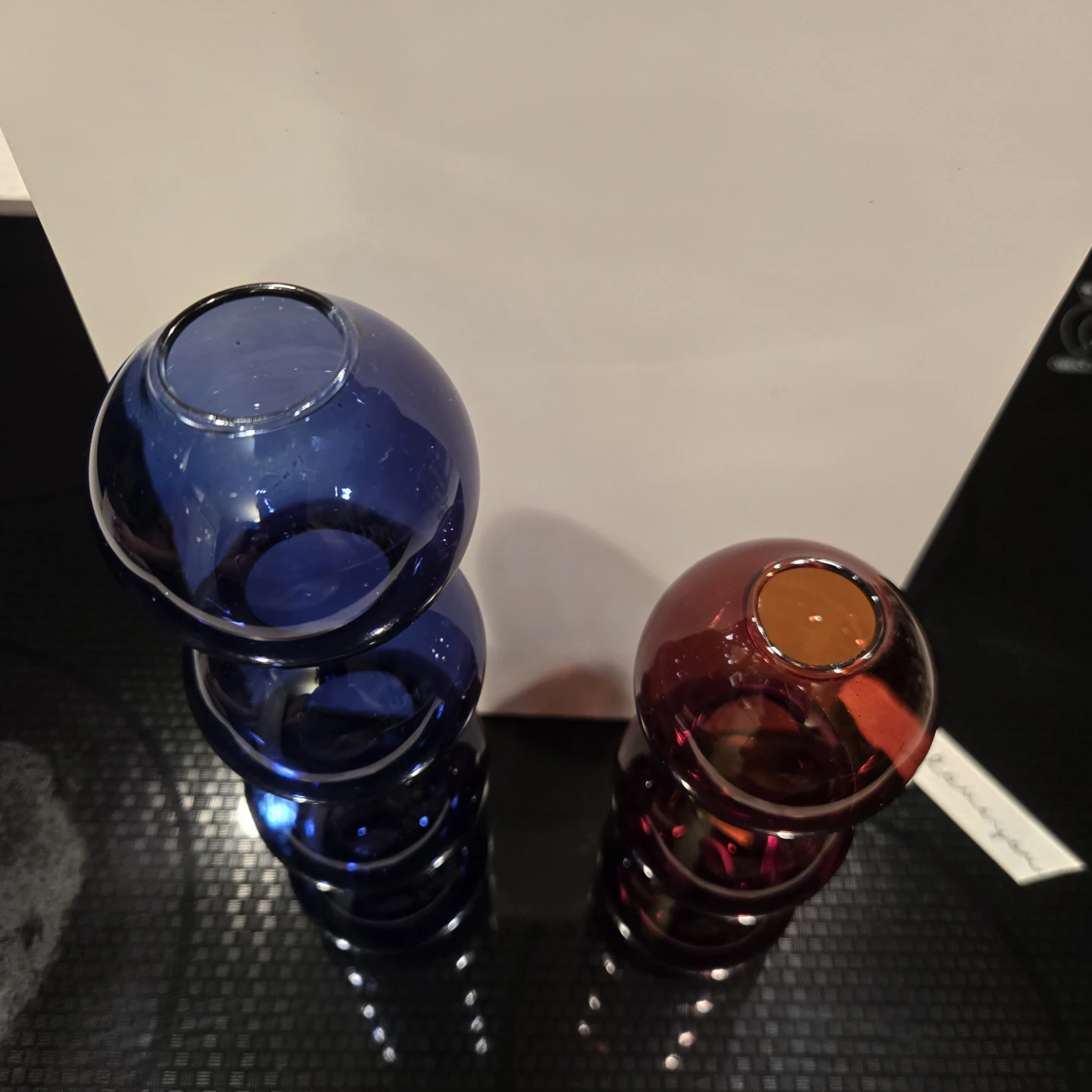 Blown glass vase set of 2 - photo 2