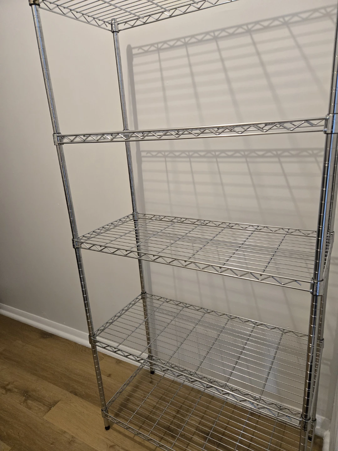 Chrome Wire Shelving Unit