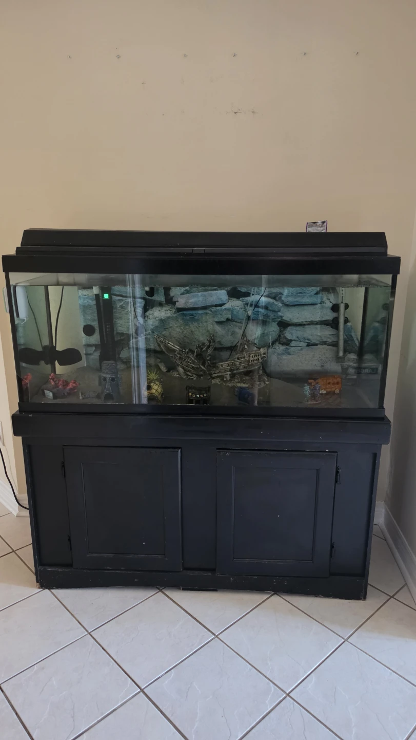 Black Aquarium with Stand - photo 2