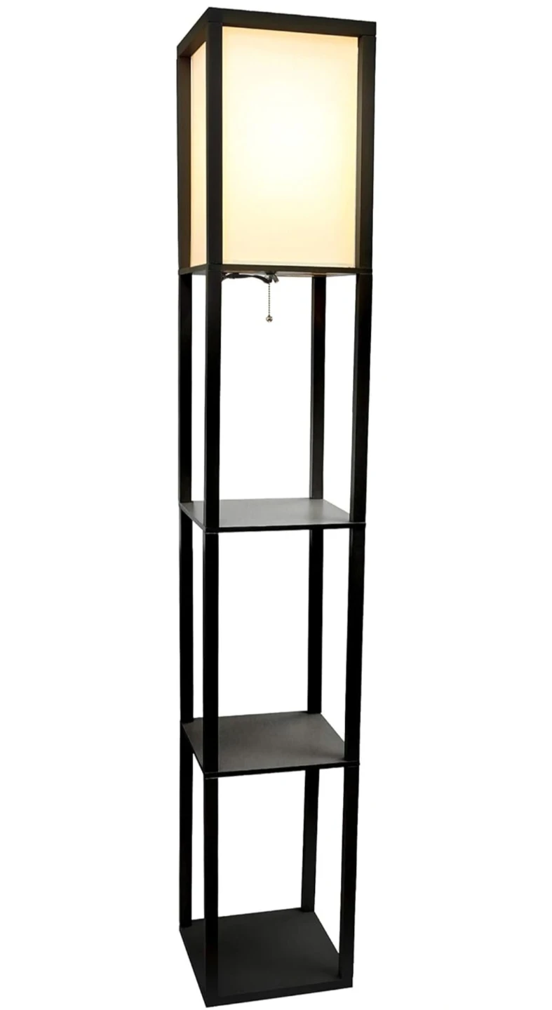 Simple Designs LF1014-BLK Floor Lamp Etagere Organizer - photo 2