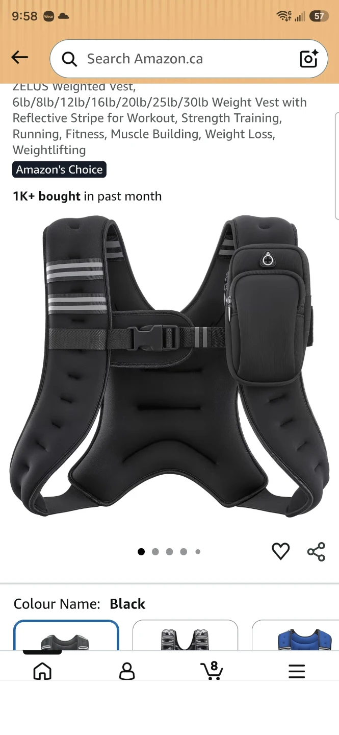 ZELUS Weighted Vest with Reflective Stripe