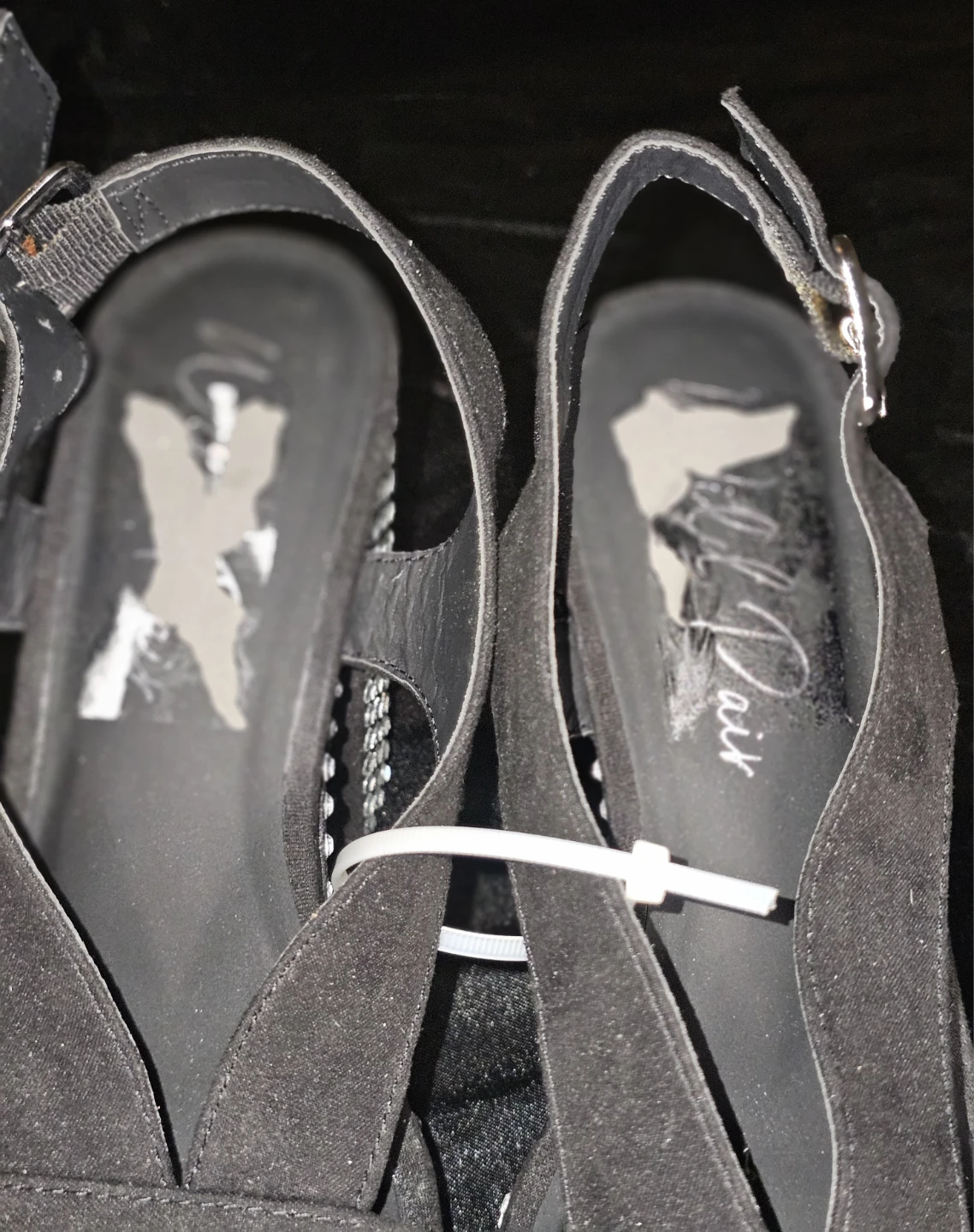Black Embellished Platform Heels⚽️