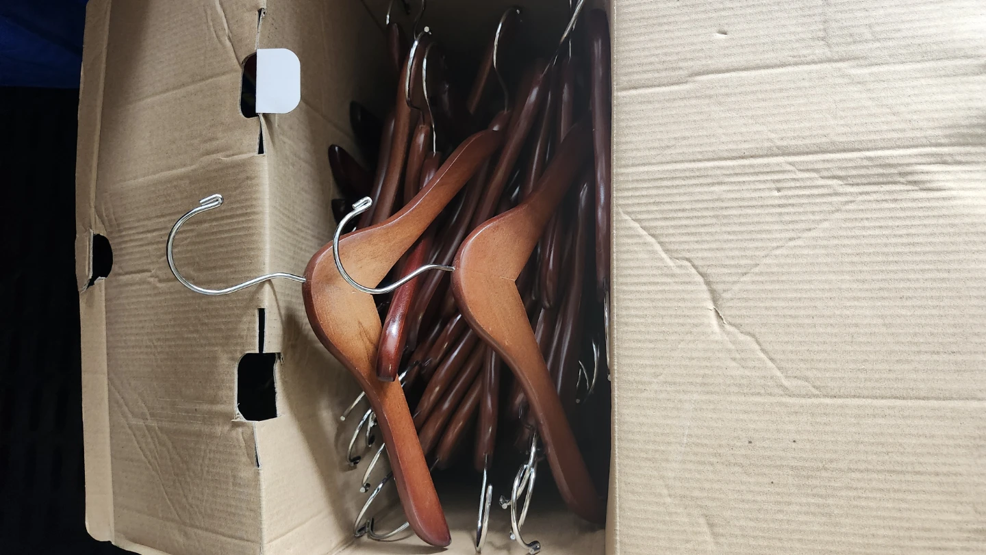Wooden Hangers for child's closet (Set of 10)