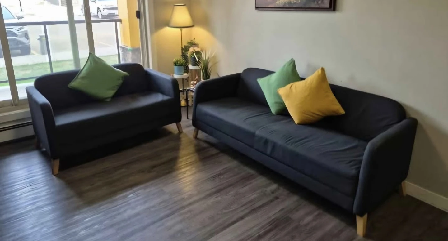 🛋️ IKEA Sofa & Loveseat Set – Clean, Modern & Comfortable