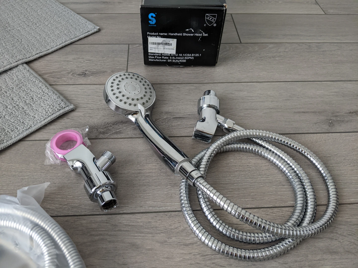 Handheld Shower Head Set & 2 Brand New Ikea Bathroom Mats - photo 4