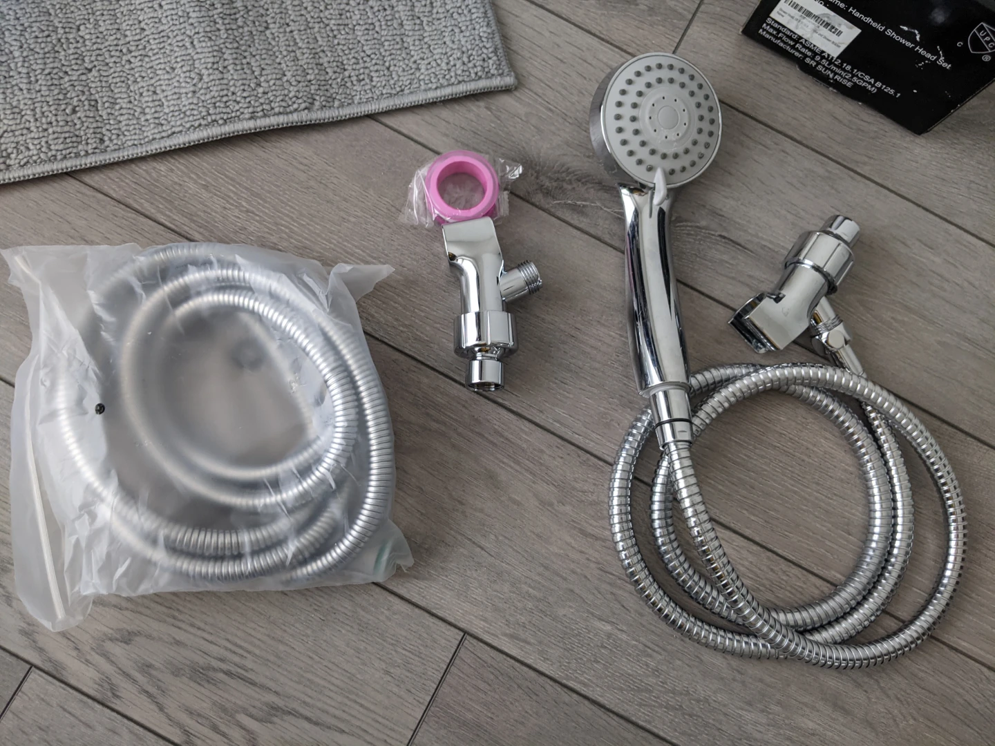 Handheld Shower Head Set & 2 Brand New Ikea Bathroom Mats - photo 5