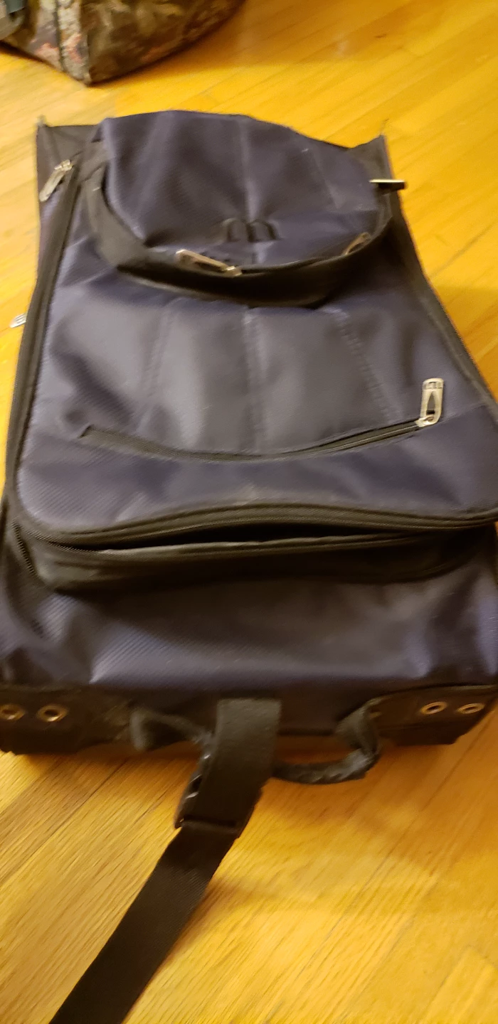 Black and Blue Rolling Suitcase - photo 5