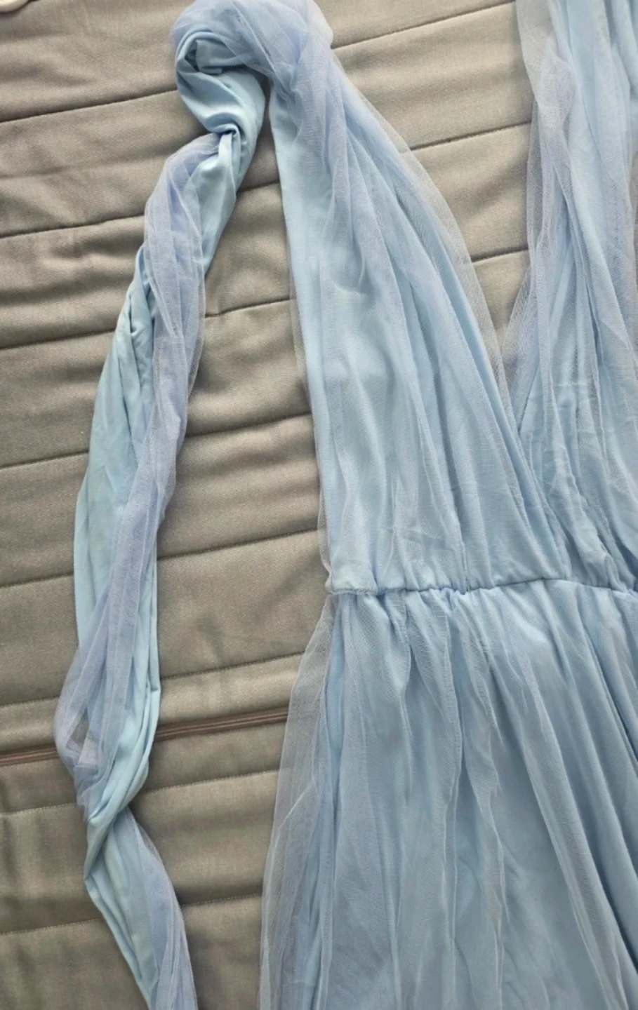 Light Blue Tulle Maxi Dress (Infinity dress - one size) - photo 4