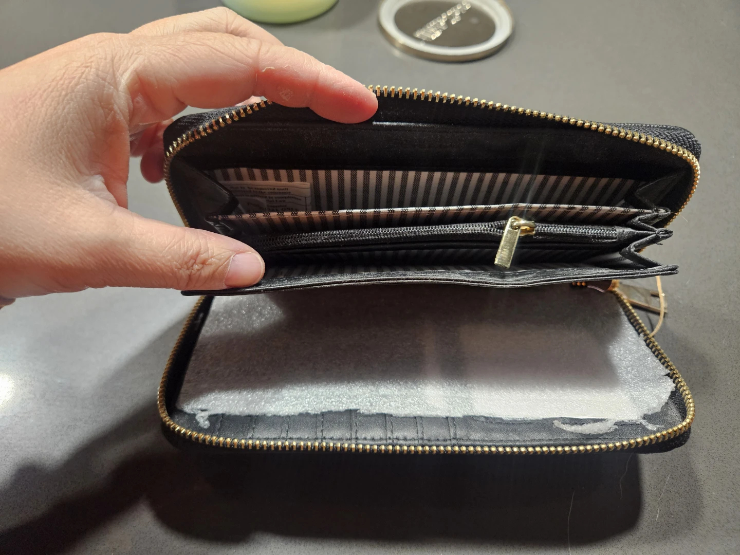 Seven Days Black Textured Wallet - photo 2