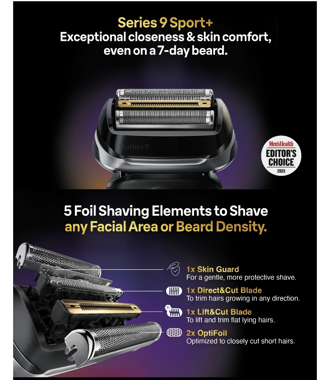 Braun Series 9 Sport+ Electric Shaver - photo 5