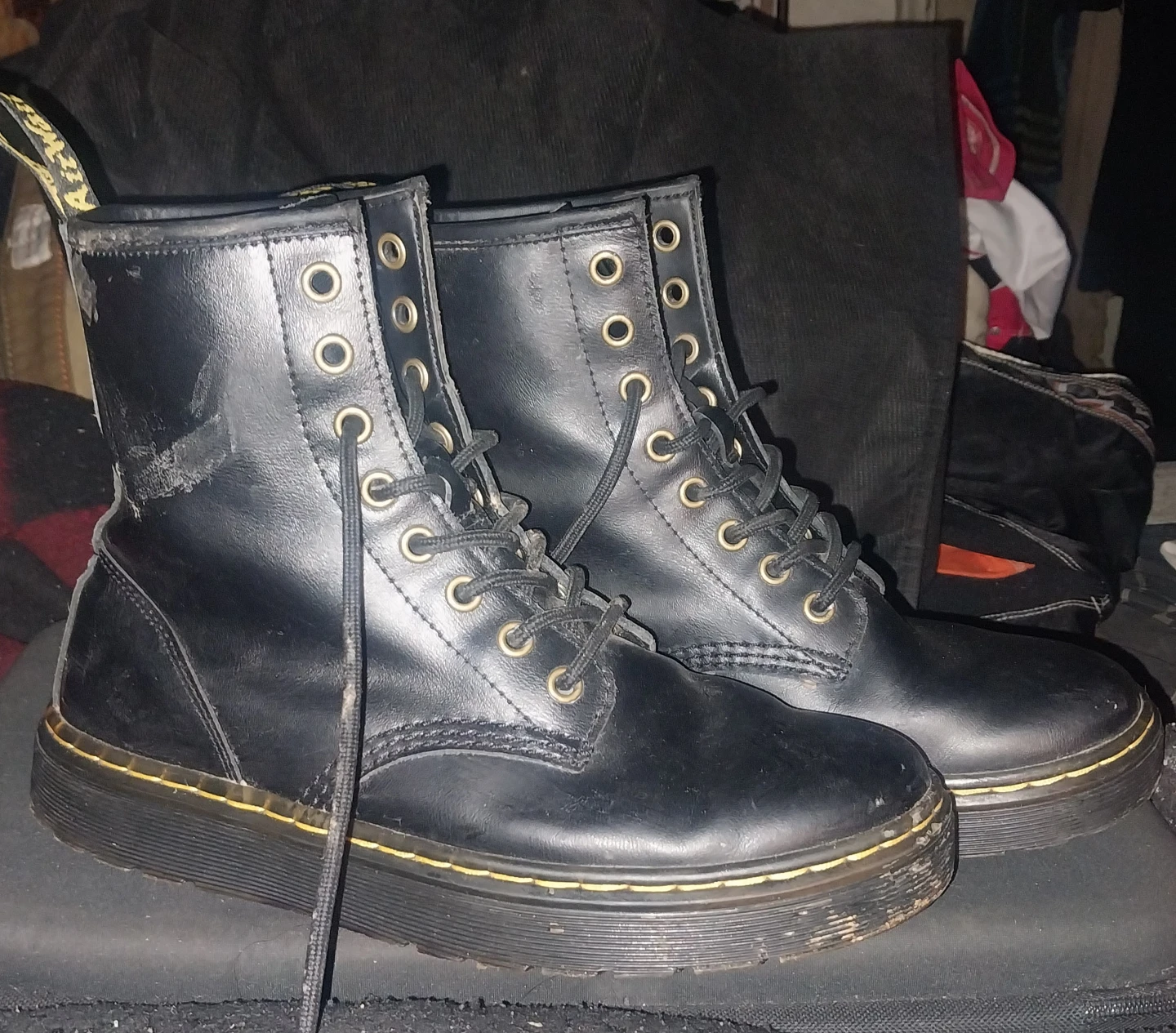 Dr. Martens Black Leather Airwalk Boots - photo 3