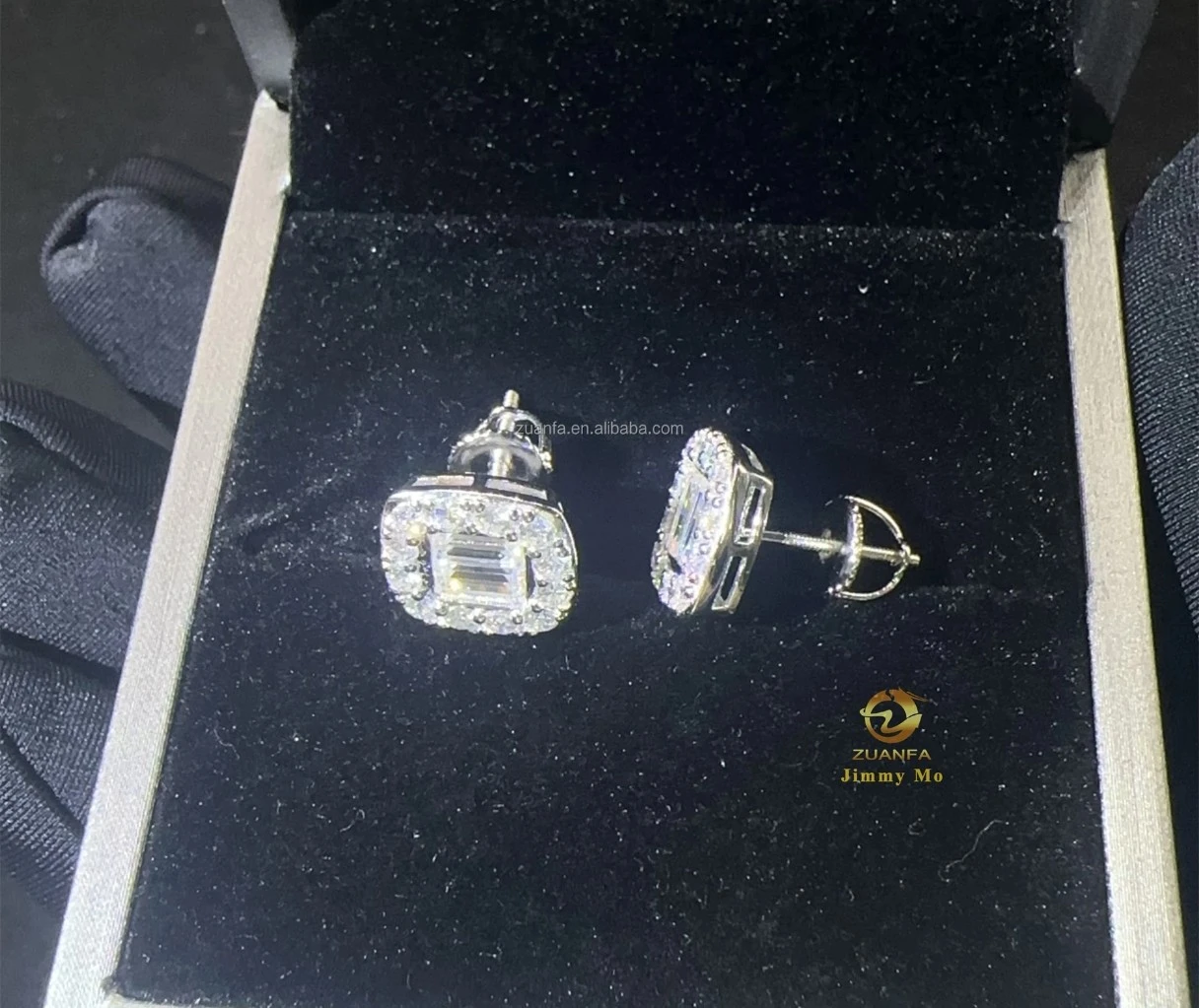 Diamond Stud Earrings in Gift Box - photo 2