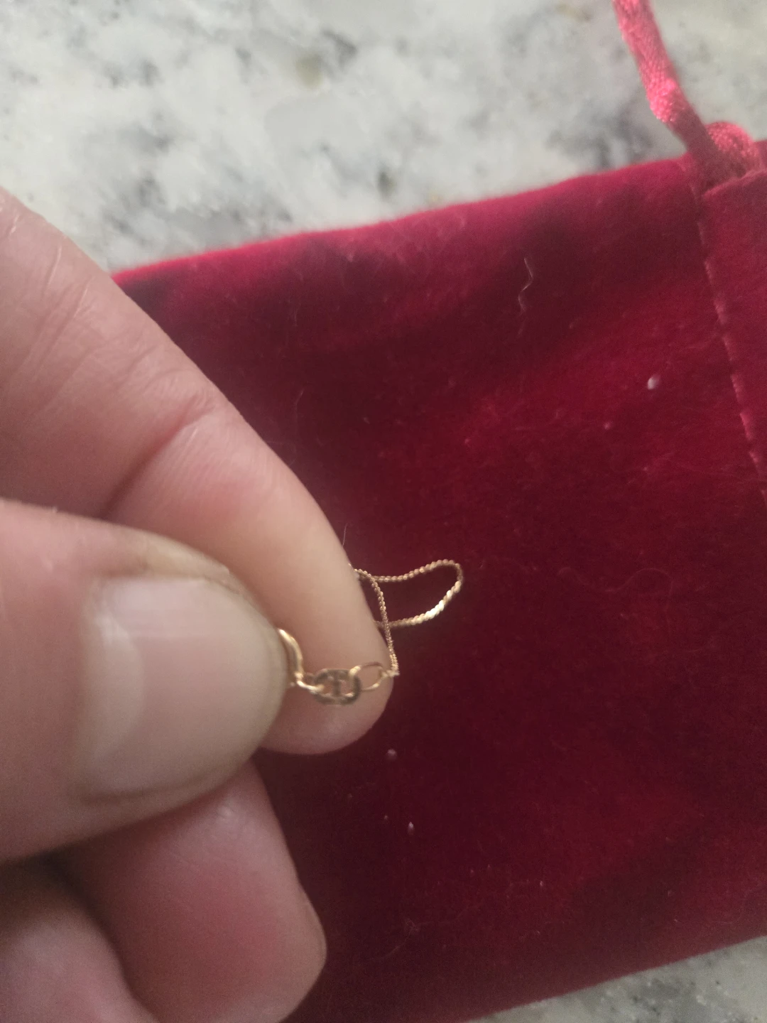 Gold 10k  Double Heart Bracelet 7" - photo 2