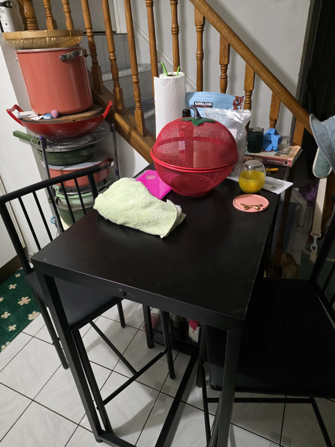 Black Dining Chairs and table