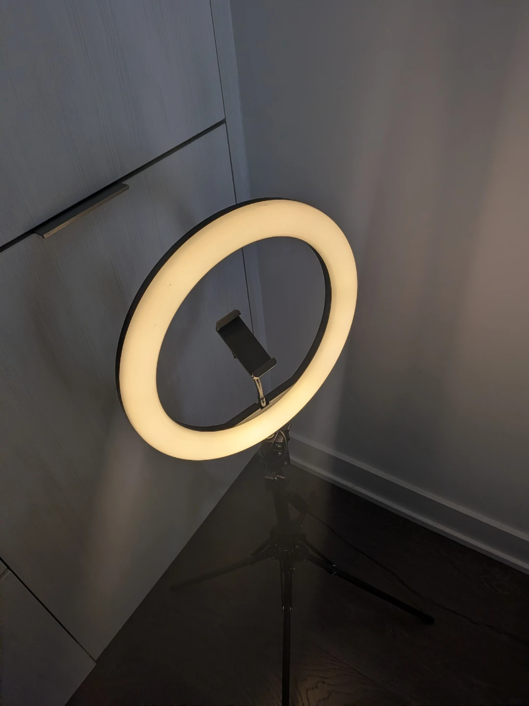 MOVING OUT SALE! Ring Light with Phone Holder and Tripod. - photo 3