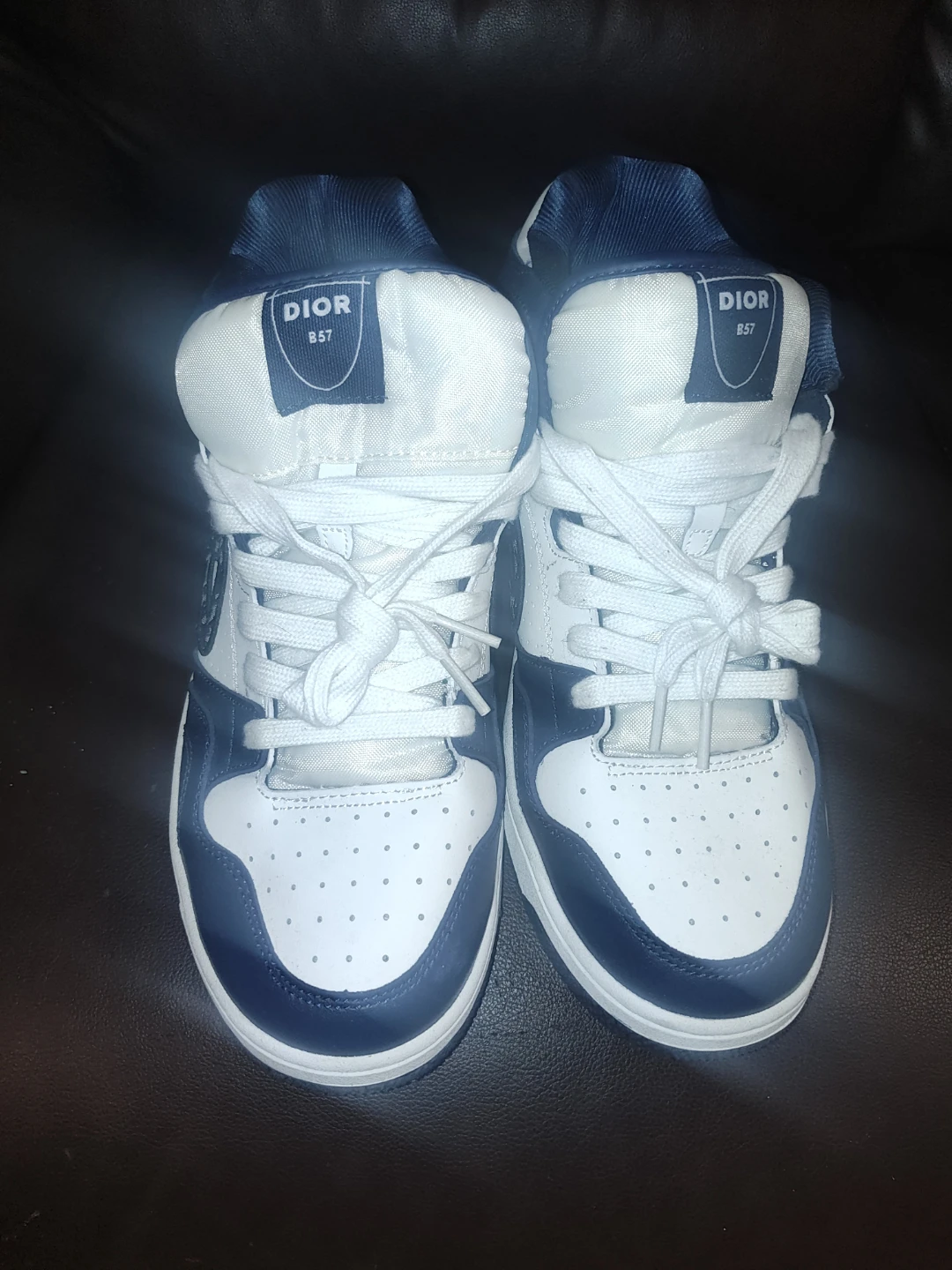 Dior B57 High Top Sneakers - Navy/White - photo 2