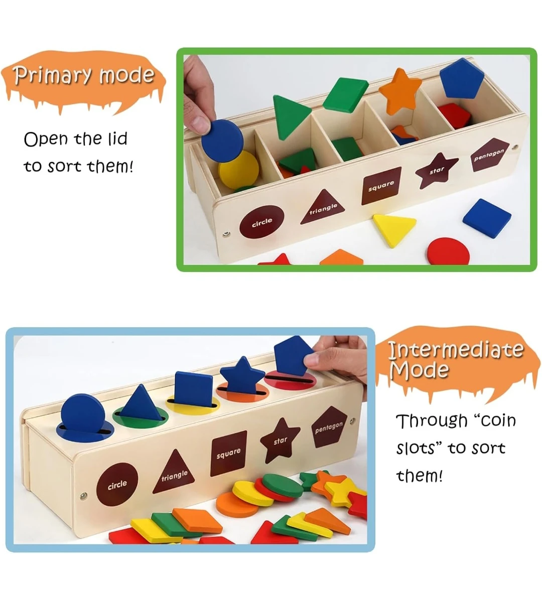 Wooden Sorting Box with Logic Cards - photo 5