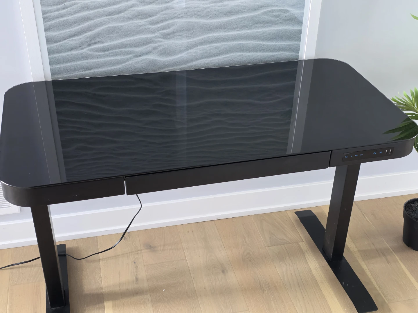 Tresanti Black Electric Standing Desk with Drawer - photo 3