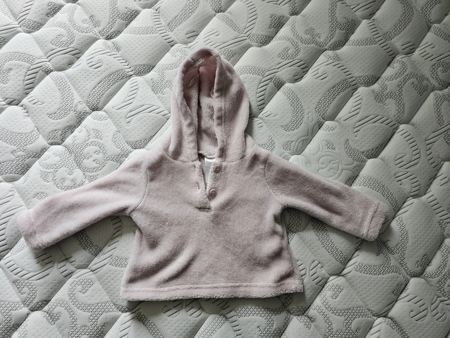 Baby Pink Fleece Hoodie 12 months