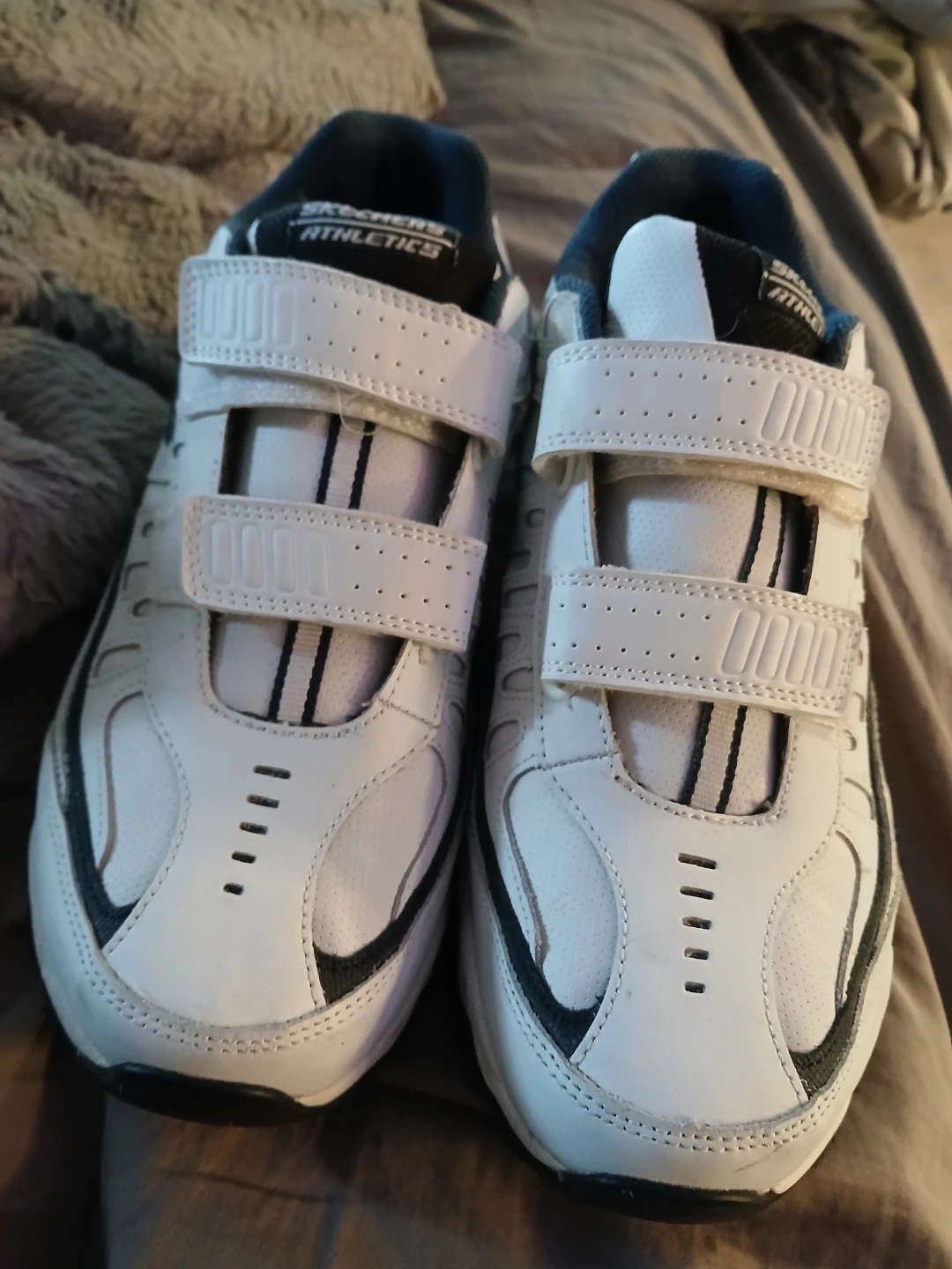 Skechers Athletics White Velcro Shoes