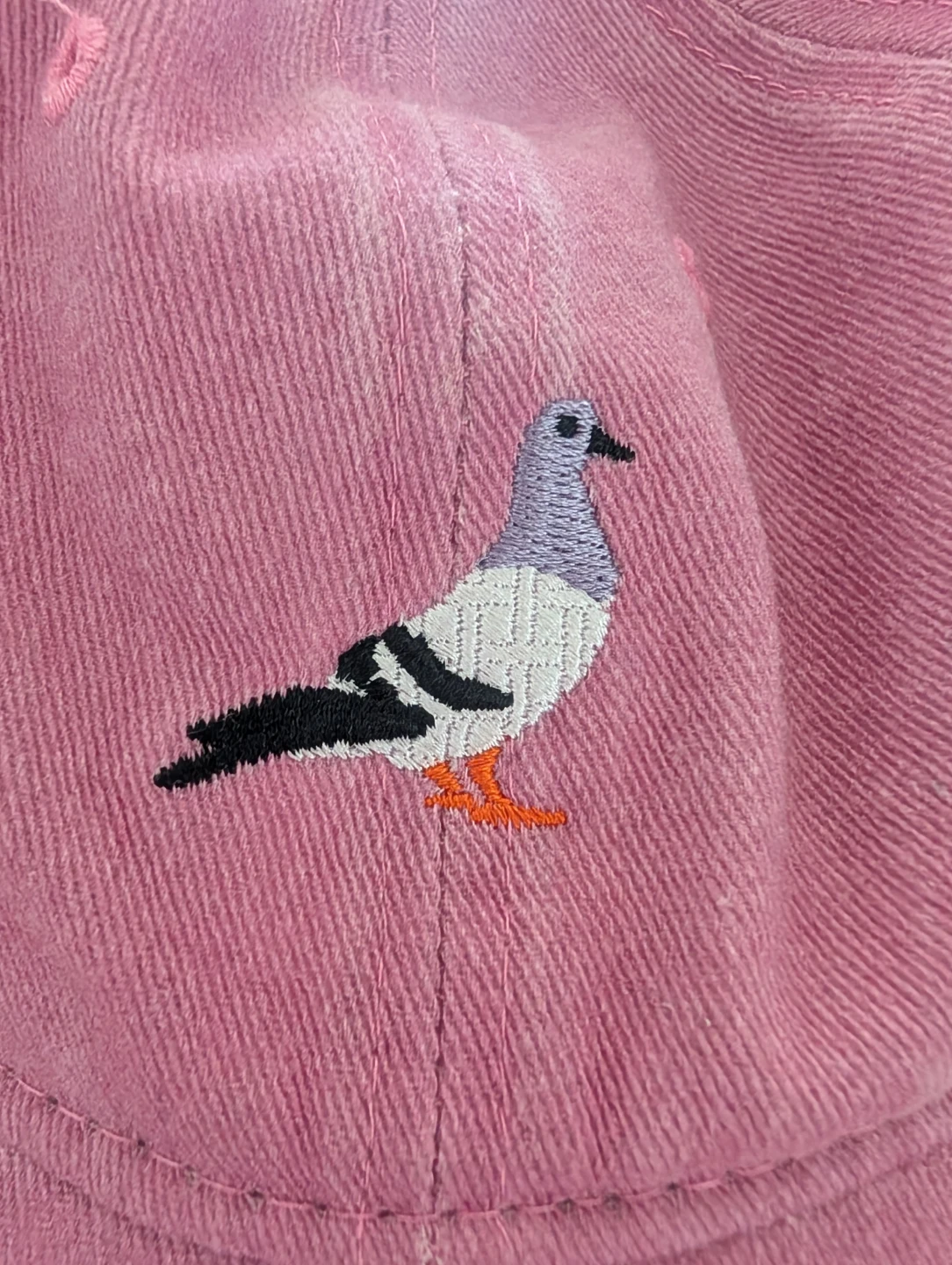 Pink Dad Hat – Pigeon Embroidery - photo 2