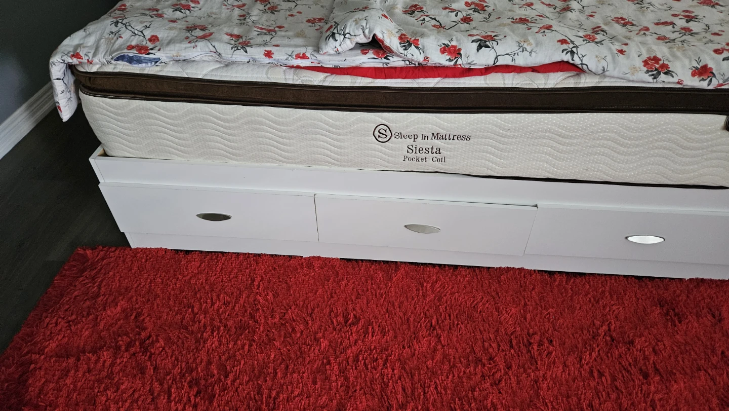 King size bedroom set with mattress - photo 4