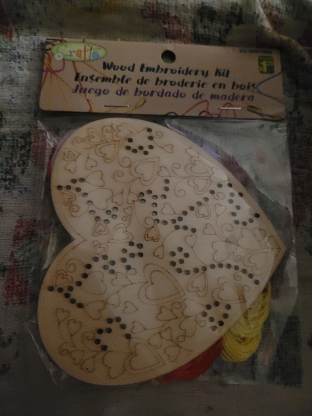 Wood embroidery kit