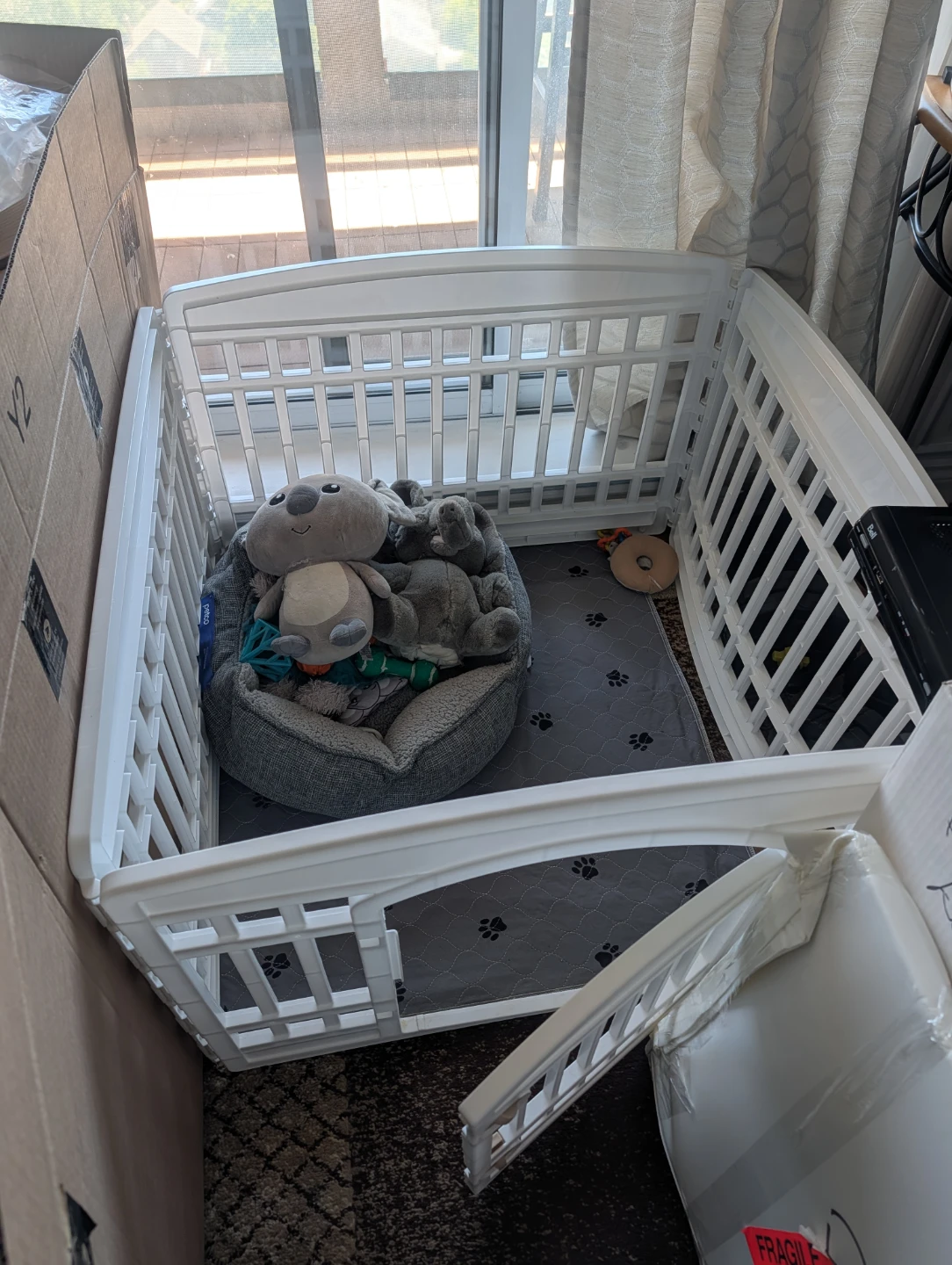 White Plastic Pet Playpen