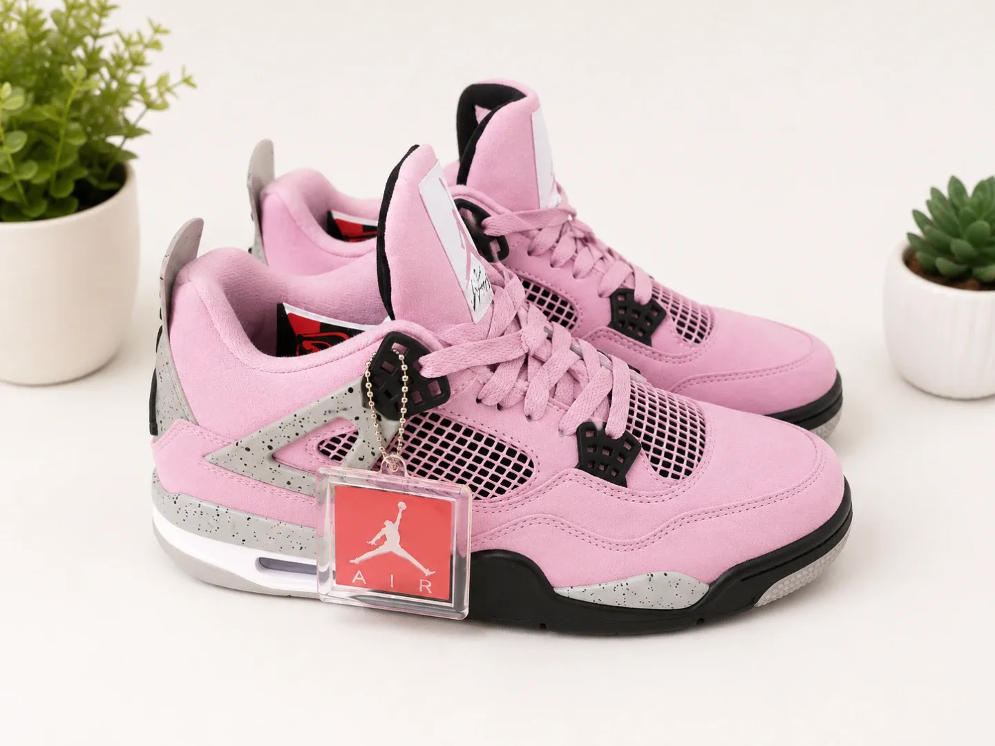 Air Jordan 4 Retro Pink Women's Shoes - photo 2