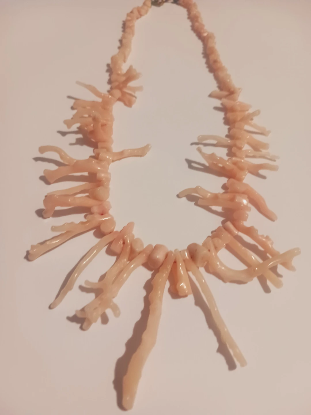 Beautiful Vintage Pink Branch Coral Necklace - photo 2