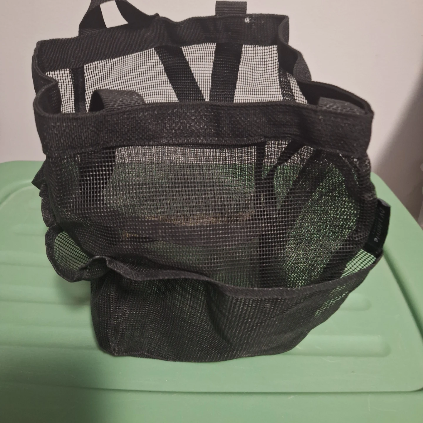 Black Mesh Shower Caddy Bag - photo 3