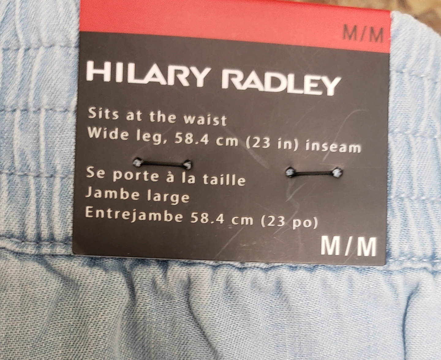 Brand new Hilary Radley Wide Leg Capris - Light Blue - M - photo 2