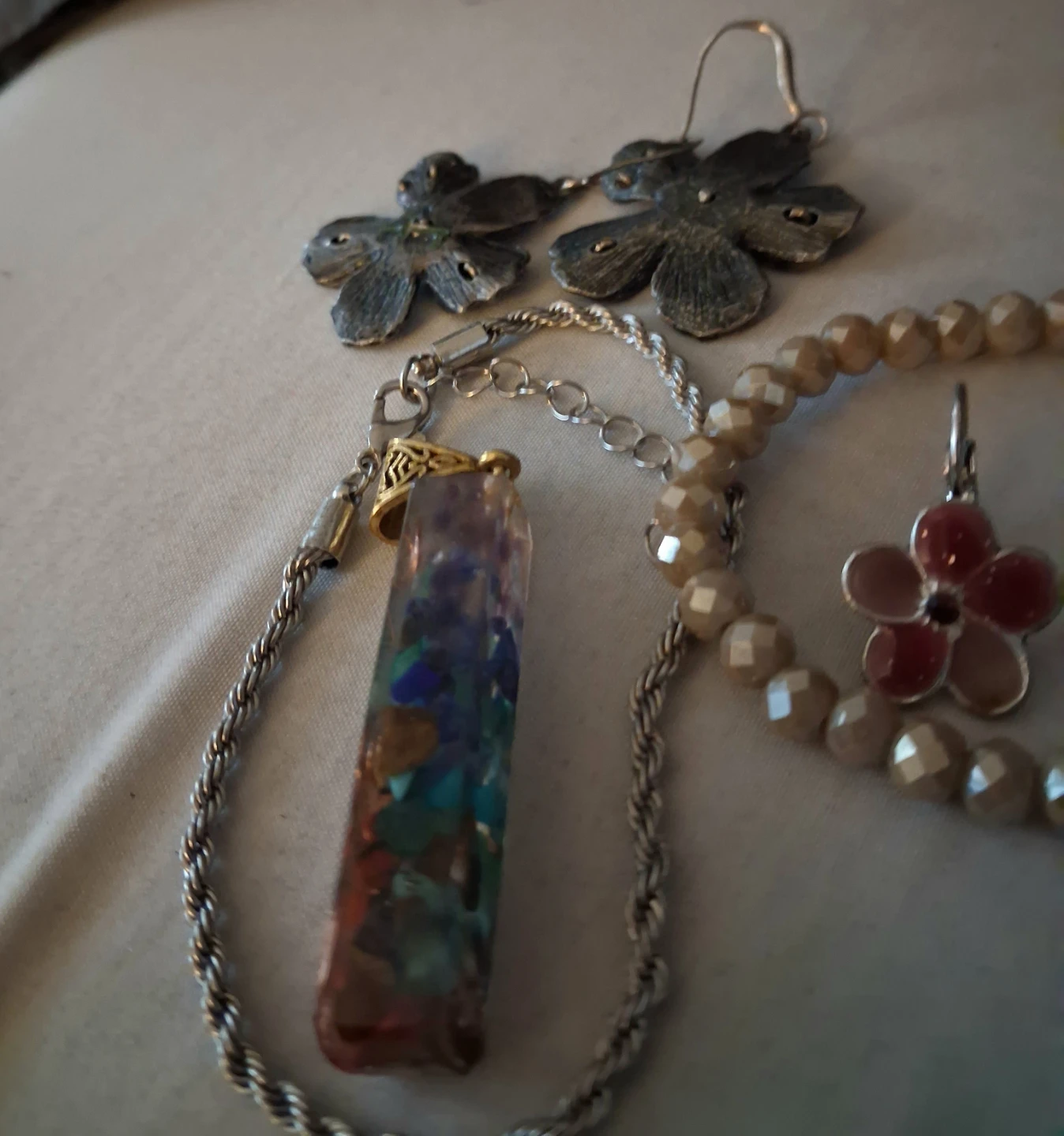 Jewellery Set: Necklace, Earrings and Bracelet - photo 4