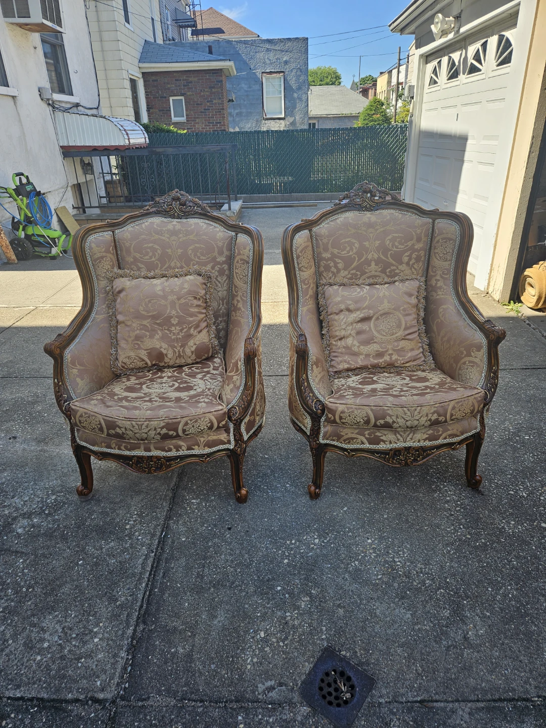 2 beautiful louis xv style chairs