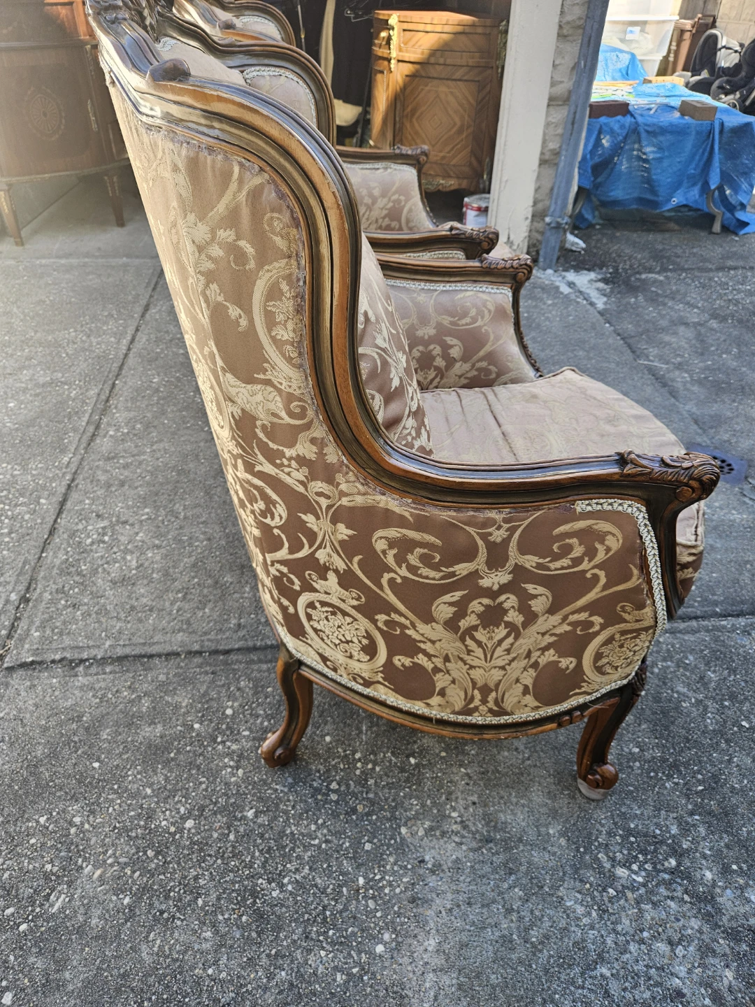 2 beautiful louis xv style chairs - photo 5