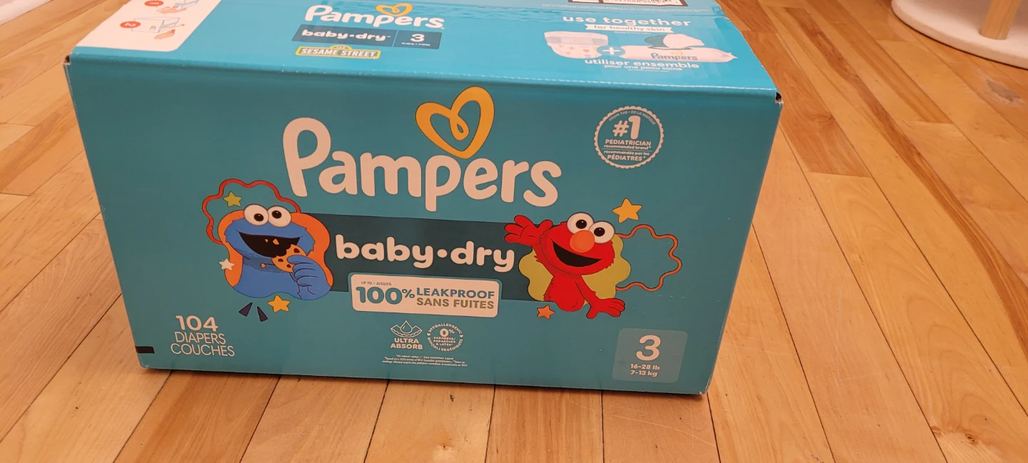 Pampers Baby-Dry Size 3 Diapers (104 count)
