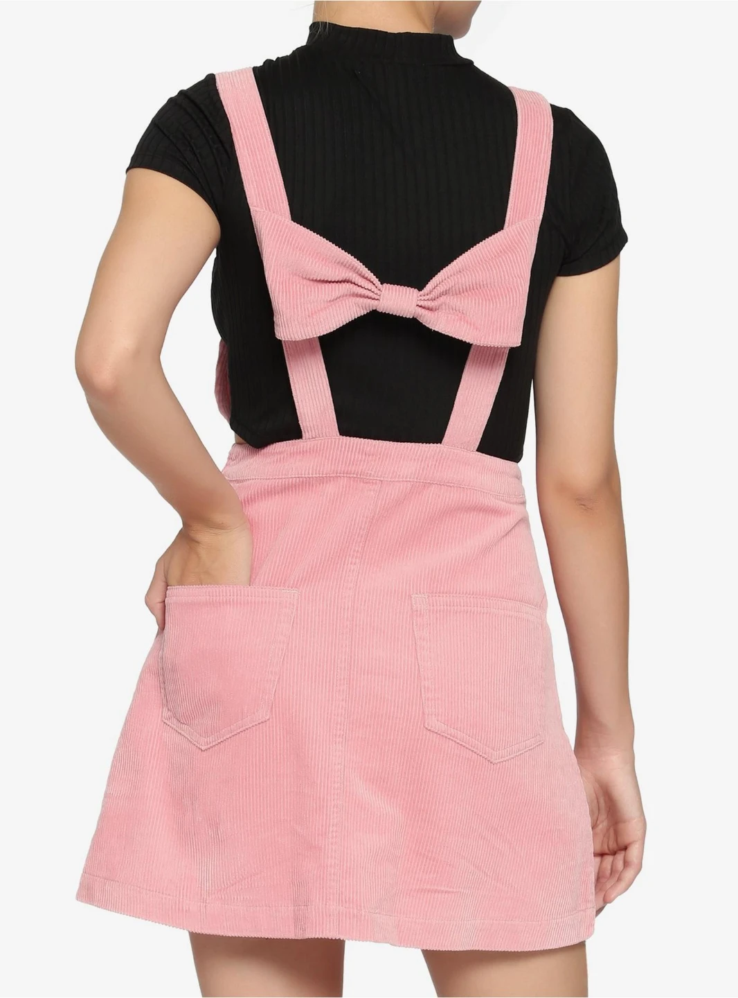 Hot Topic Pink Kawaii Corduroy Skirtall (XL) - photo 2