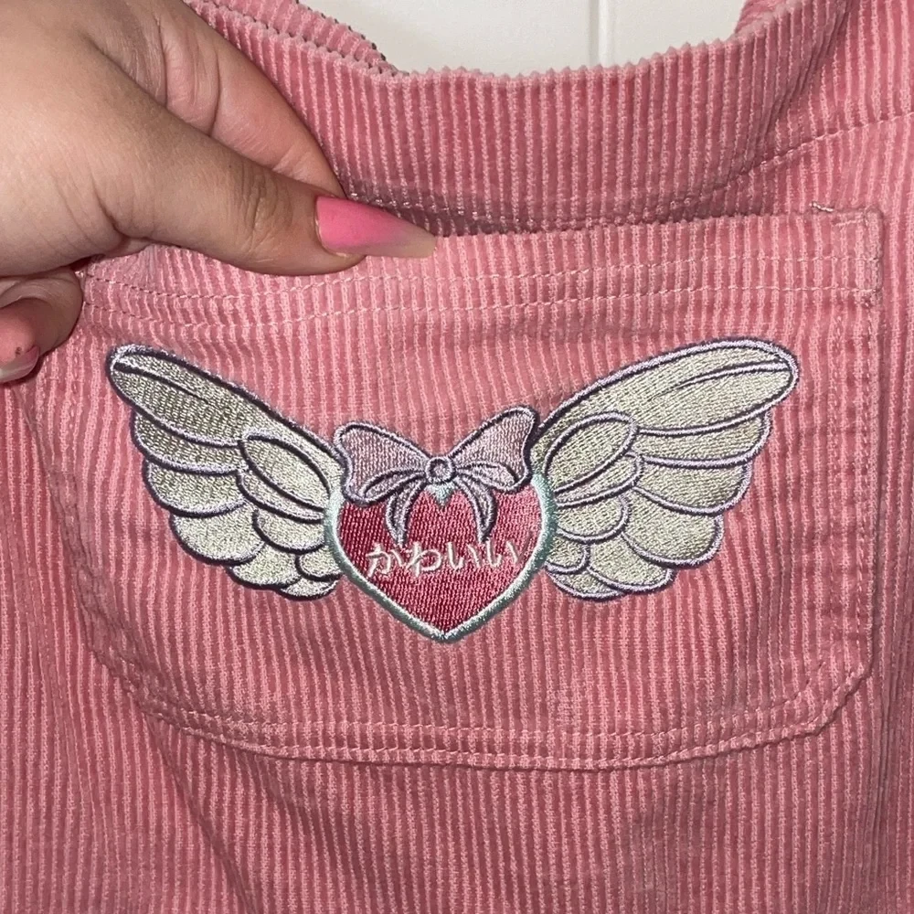 Hot Topic Pink Kawaii Corduroy Skirtall (XL) - photo 3