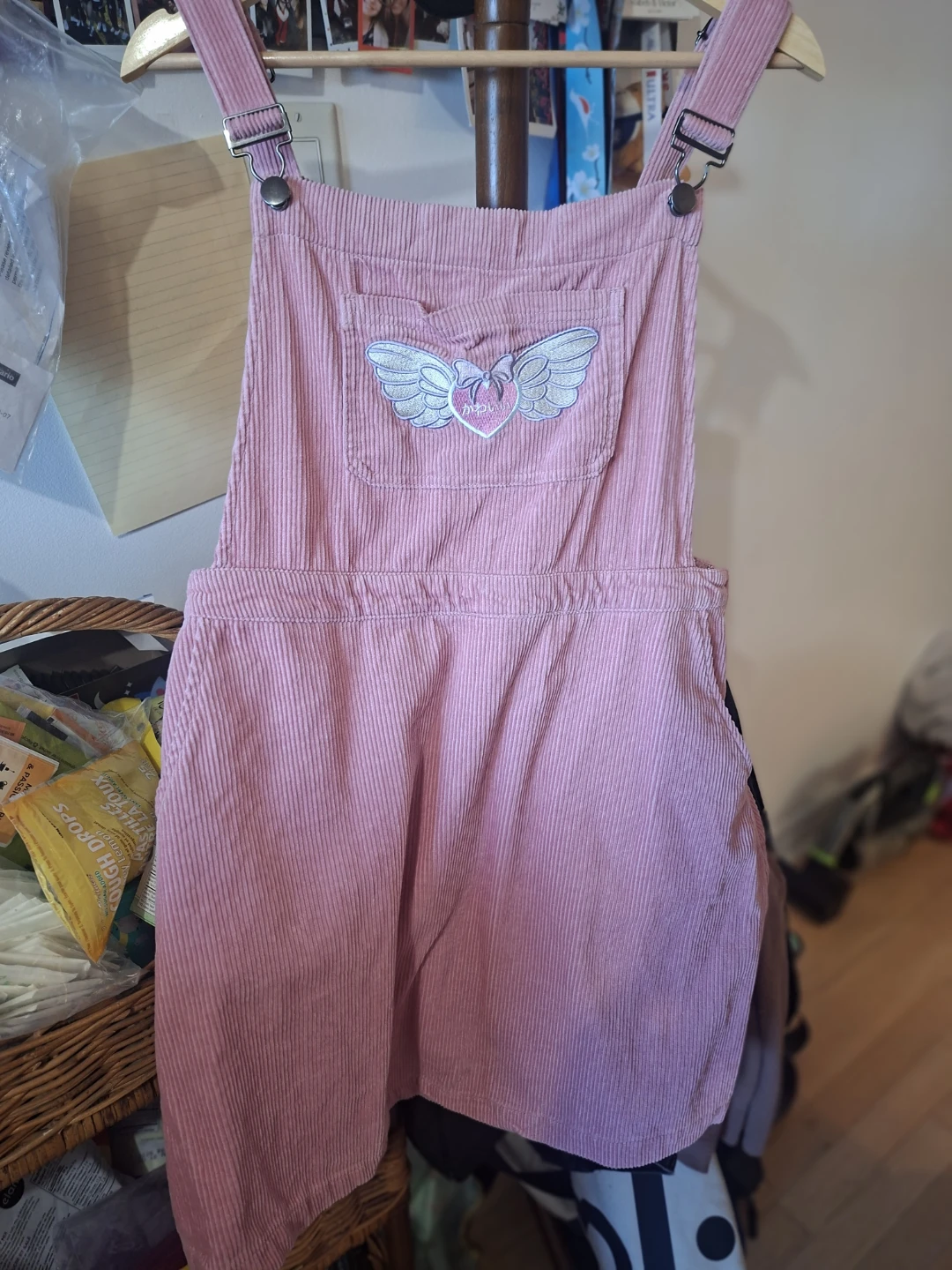 Hot Topic Pink Kawaii Corduroy Skirtall (XL) - photo 4