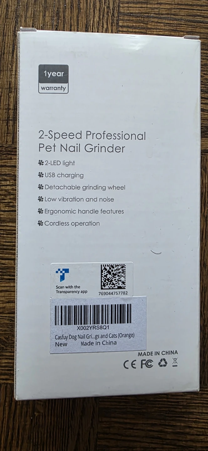 Brand New Casfuy Professional Pet Nail Grinder ⚽️ - photo 4