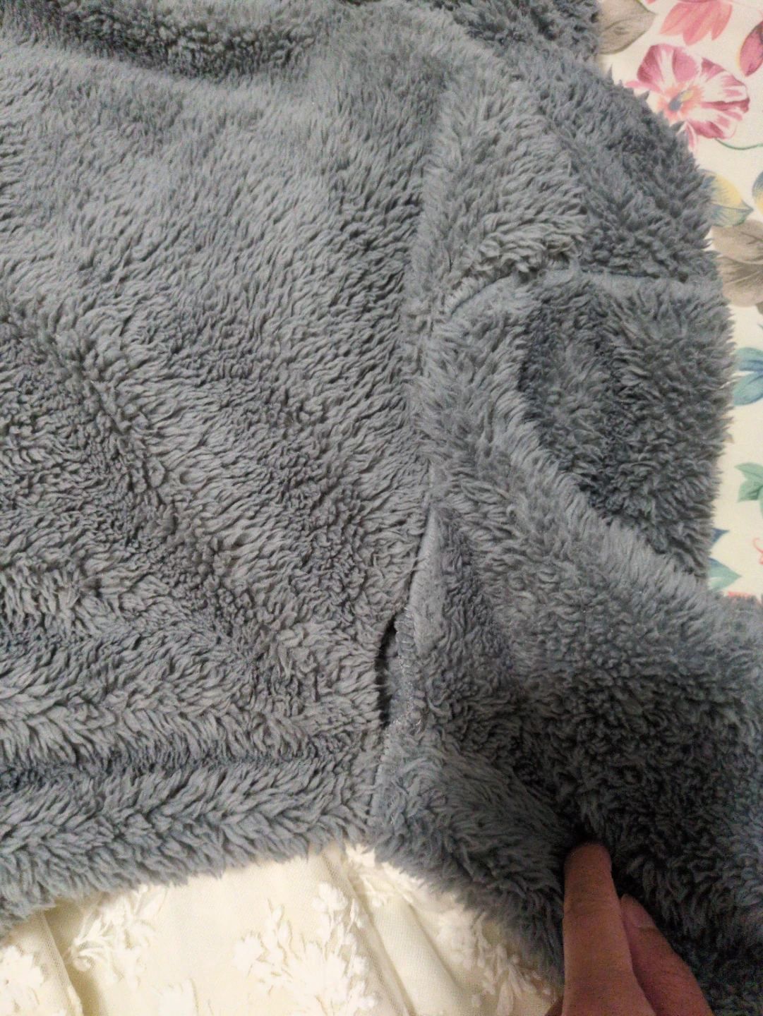 Grey Plush Robe S/M - photo 3