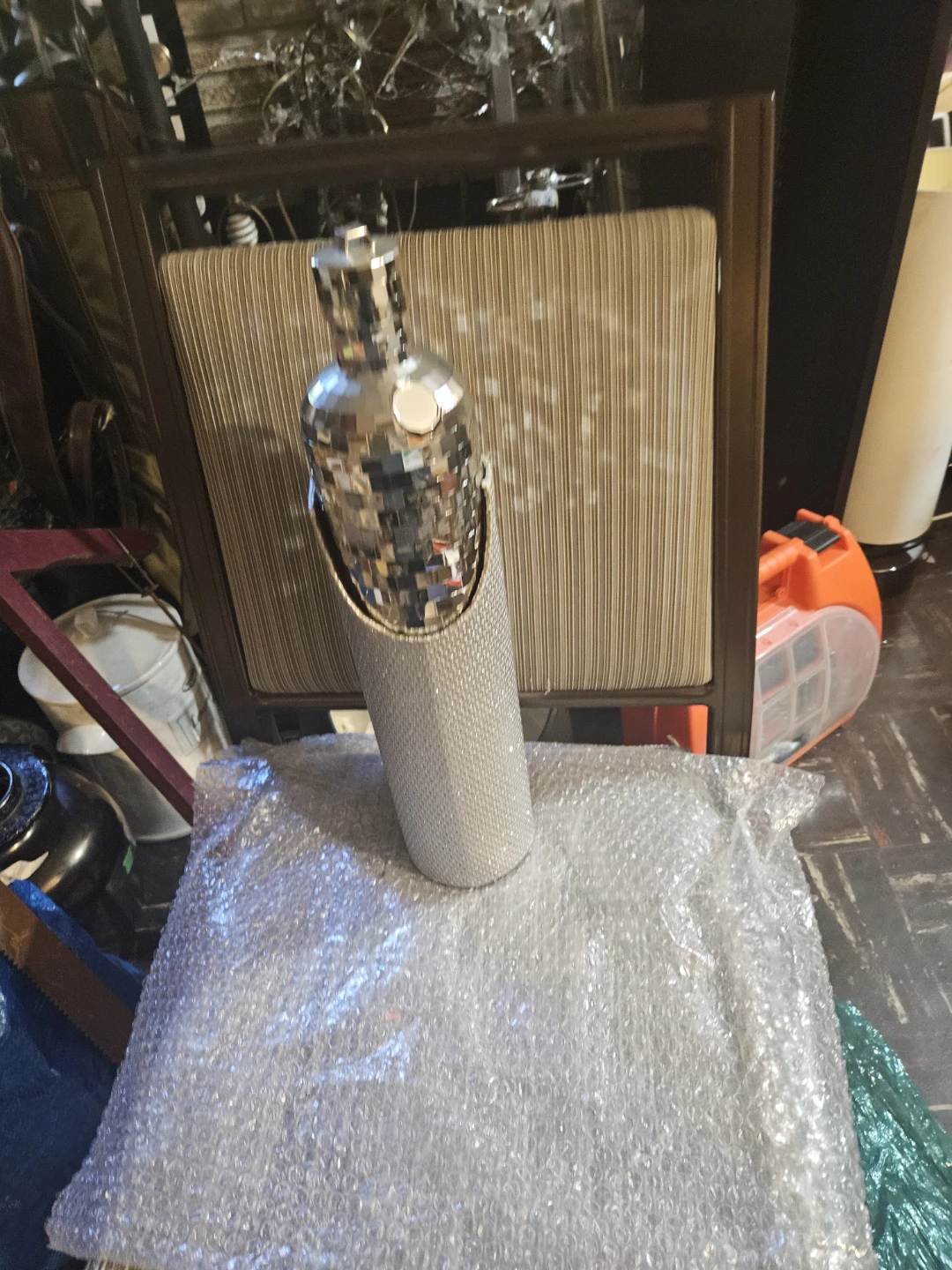 Sparkly Cylinder Vase - photo 5