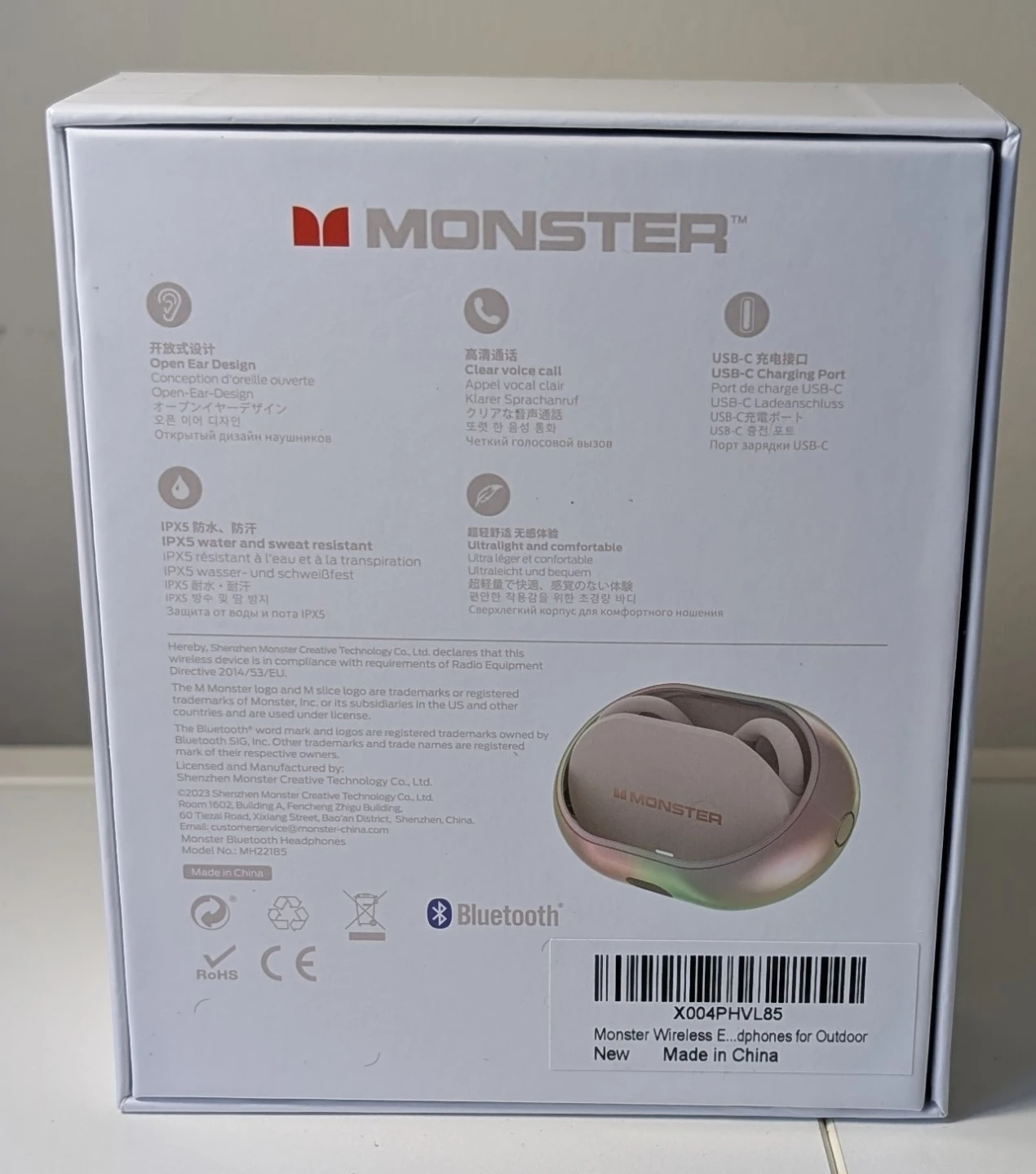 Monster Open Ear AC600 Air Conduction Bluetooth Headphones - photo 2
