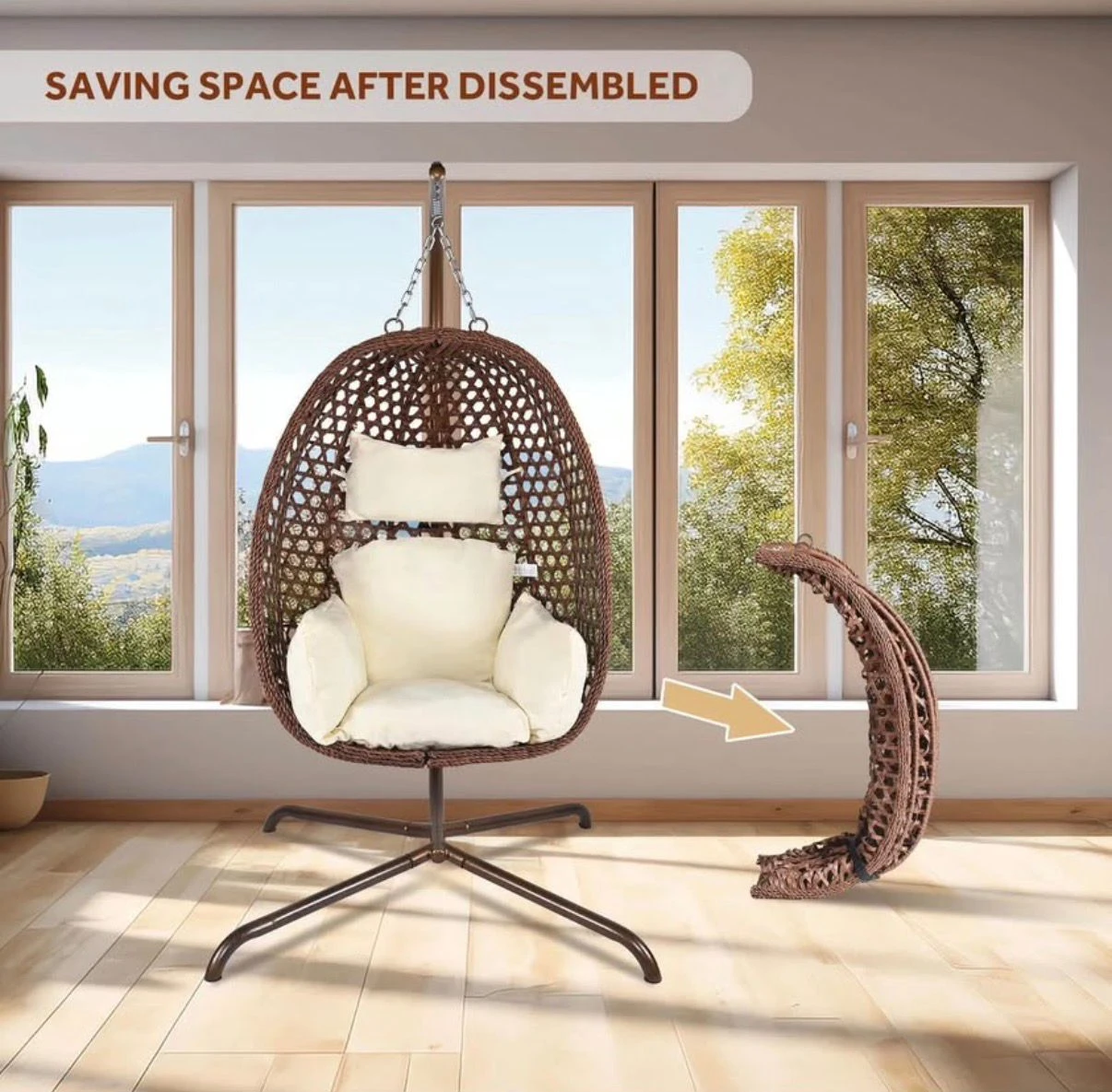 Brand new in box egg chair $250 - photo 4