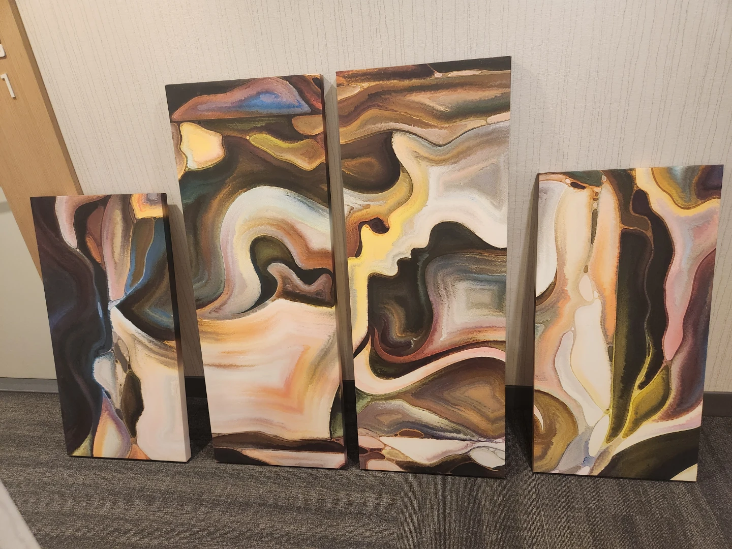 Passionate Moment Abstract Multi Piece Canvas Wall Art - photo 2