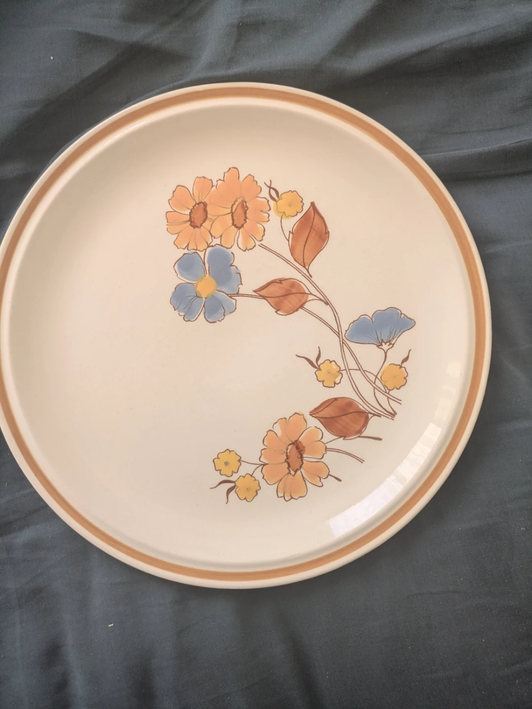 Vintage Floral Plate