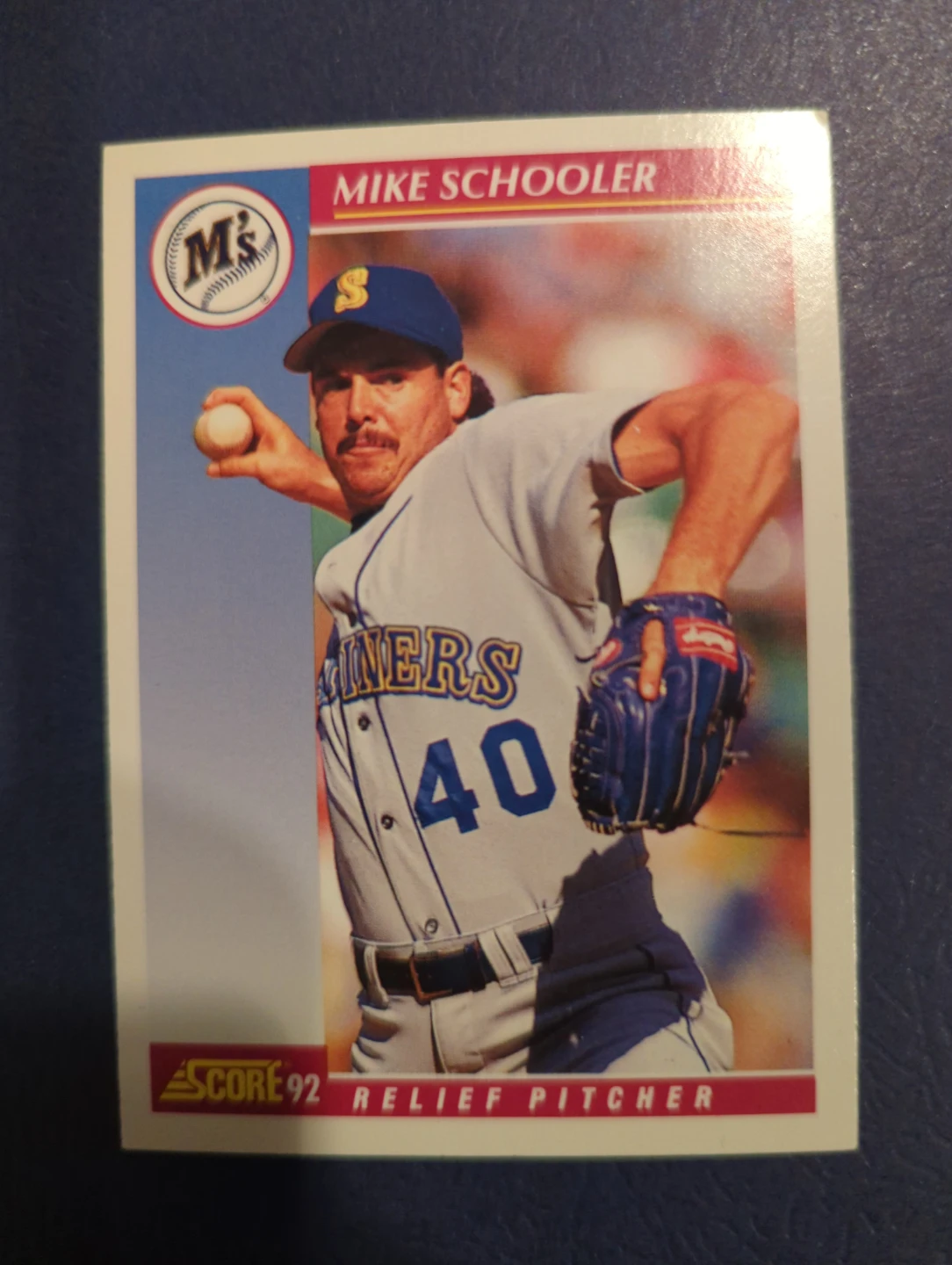 1992 Score Baseball Card - Mike Schooler ⚽