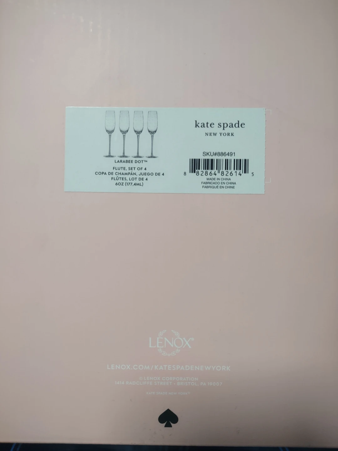 Kate Spade Champagne Flutes - photo 3