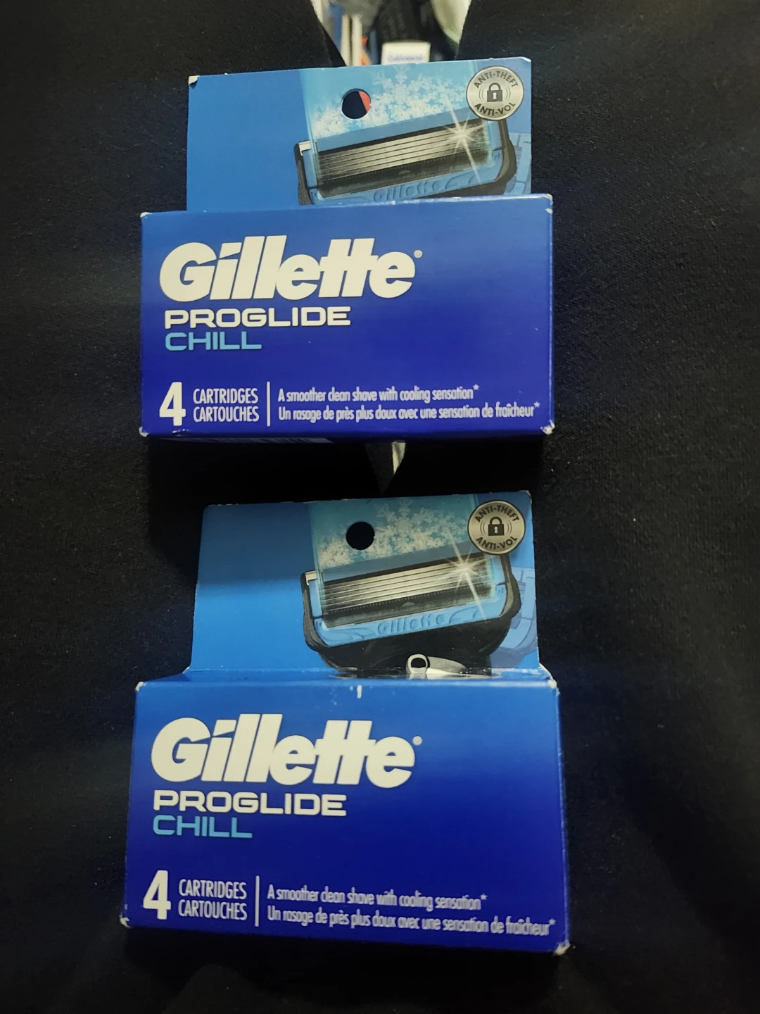 2 Gillette ProGlide Chill Razor Cartridges - 4 Count
