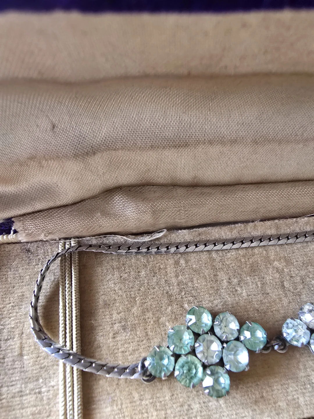 Vintage Rhinestone Bracelet with Box - photo 2